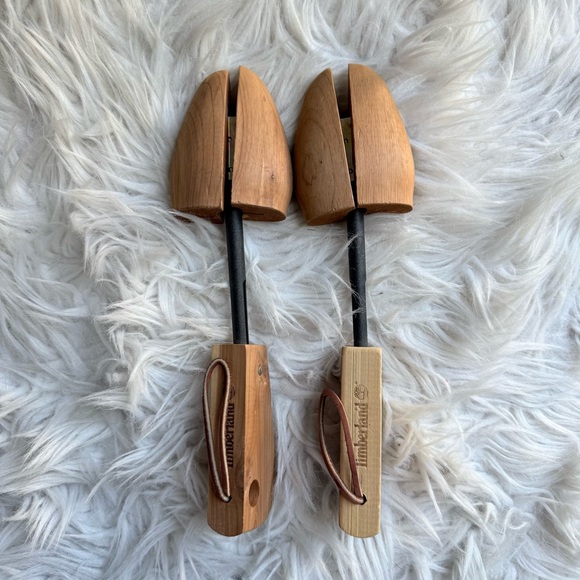 Timberland split-toe wood shoe tree stretcher pair size M - Picture 1 of 6